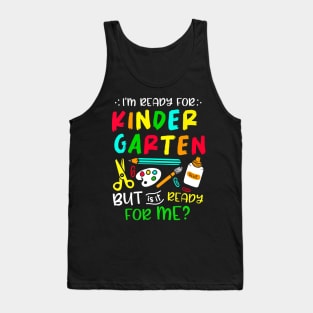 Back To School Ready For Kindergarten First Day Of School Tank Top